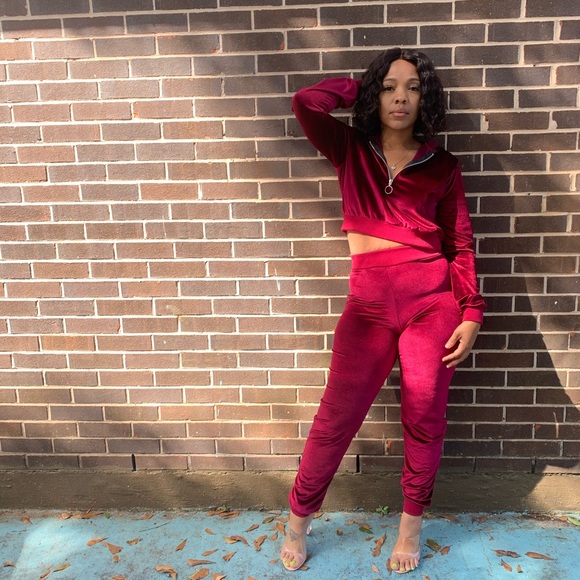 Velour Zip Hoodie & Jogger Co-ord - Picture 4 of 4